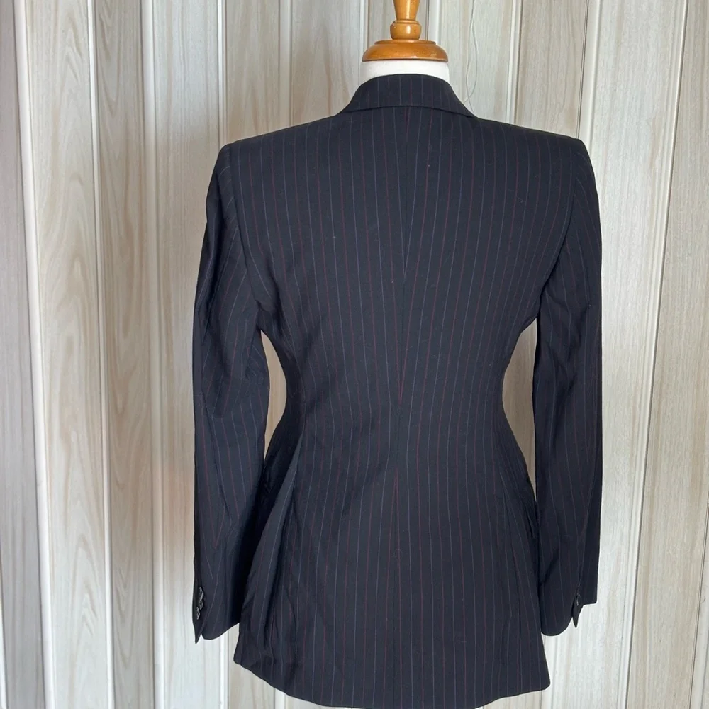 Dolce & Gabbana Black Pinstripe Tailored Blazer - Picture 5 of 5